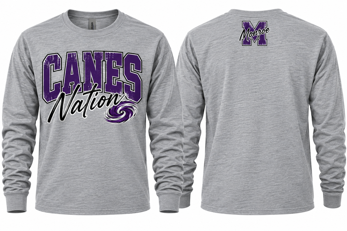 MAHS CANES NATION LONG SLEEVE T-SHIRT