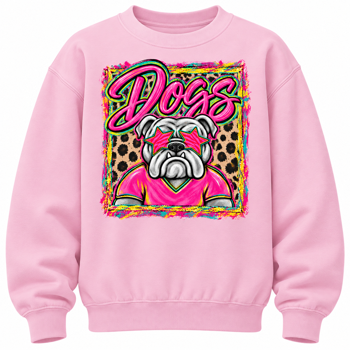 Youth Neon Bulldog Neon Pullover