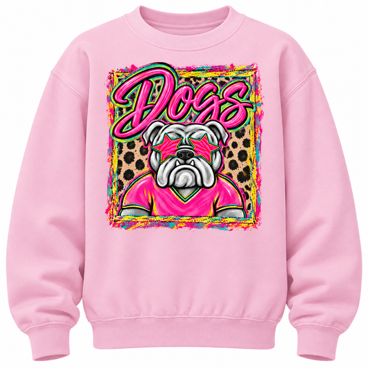 Youth Neon Bulldog Neon Pullover